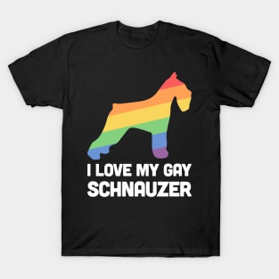 Schnauzer - Funny Gay Dog LGBT Pride T-Shirt
